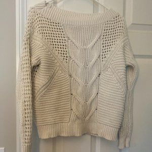 Express Knit White Sweater
